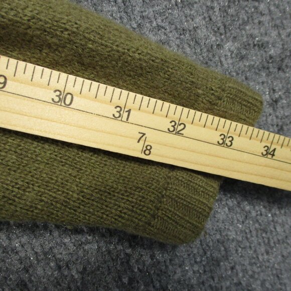 North Face Sweater Mens L Green A5 Series Lambs Wool Crew Pull Over Climb Hike - Picture 15 of 16